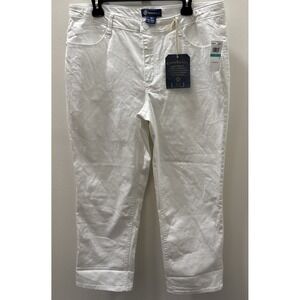 Democracy Curve Equality Flex-ellent  Jeans Women's Size 16 White Denim NW T